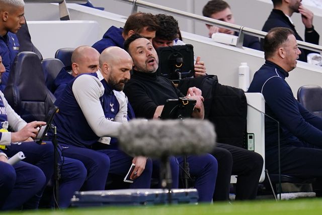 Roberto De Zerbi manager of Tottenham Hotspur after his side concede second during the Premier League match Tottenham Hotspur vs Brighton & Hove Albion at Tottenham Hotspur Stadium, London, United Kingdom on 18 April 2026

(Photo by Harvey Murphy/News Images)