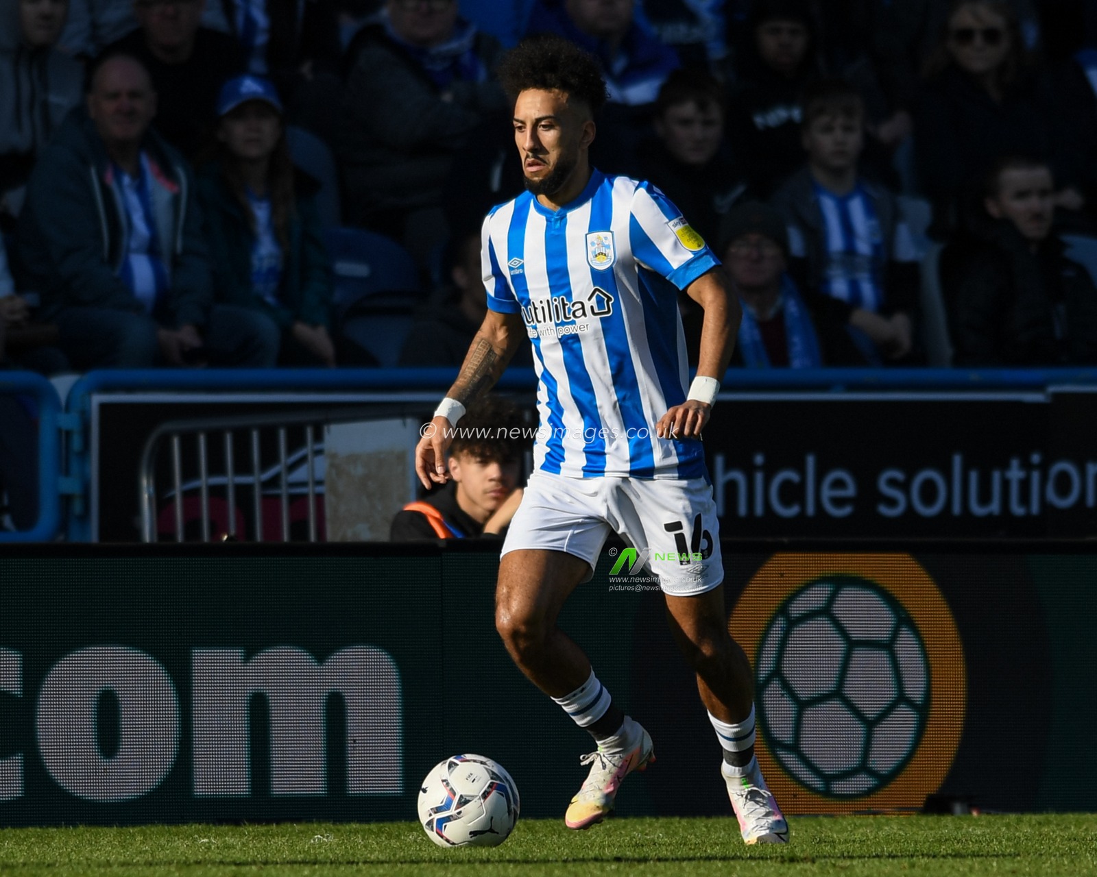 Sorba Thomas #16 of Huddersfield Town in action during the game