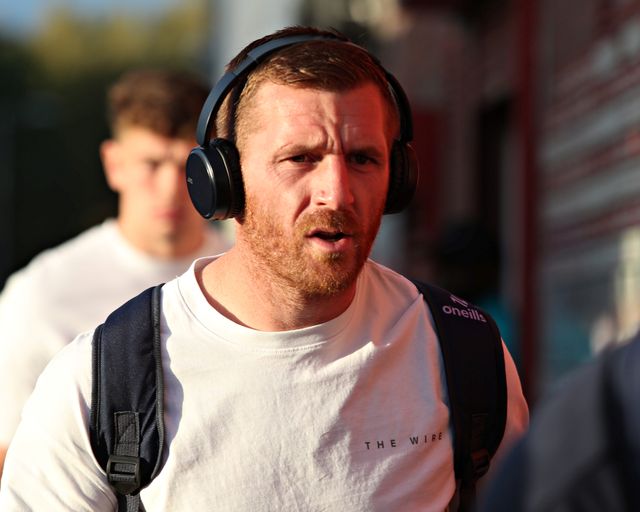 Marc Sneyd of Warrington Wolves arrives before the Betfred Super League round 27 match Hull KR vs Warrington Wolves at Sewell Group Craven Park, Kingston upon Hull, United Kingdom, 18th September 2025(Photo by Sam Eaden/News Images)