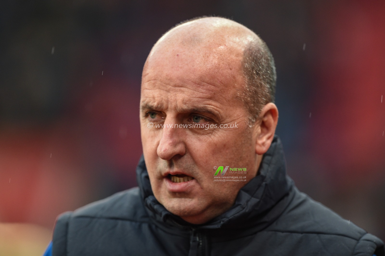 23rd November 2019, Bet365 Stadium, Stoke-on-Trent, England; Sky Bet Championship, Stoke City v Wigan Athletic : Paul Cook manager of Wigan Athletic before the game

Credit: Richard Long/News Images