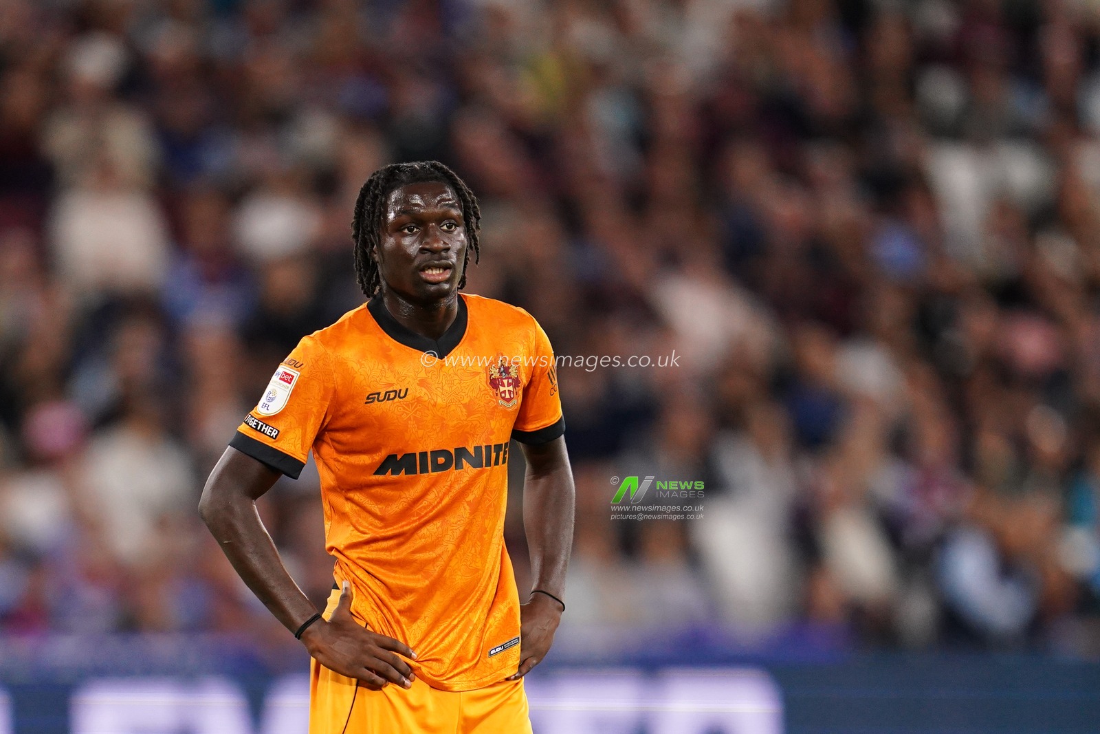 Mateus Mane of Wolverhampton Wanderers during the Sky Bet Championship match West Ham United vs Wolverhampton Wanderers at London Stadium, London, United Kingdom on 01 September 2026

(Photo by Harvey Murphy/News Images)