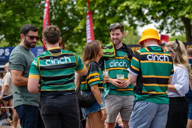 Northampton Saints Fans prior to the Gallagher PREM Final match Northampton Saints vs Exeter Chiefs at Allianz Stadium, Twickenham, United Kingdom on 20 June 2026.

(Photo by Alex Williamson/News Images)