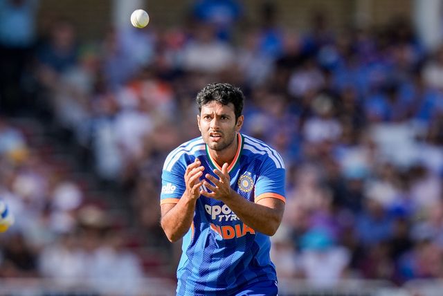 Shivam Dube of India during the Third Vitality T20 International match England vs India at Trent Bridge, Nottingham, United Kingdom on 07 July 2026

(Photo by Maynard Manyowa/News Images)