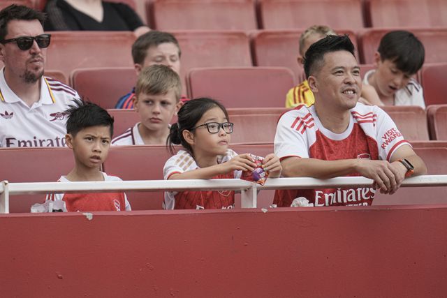 Arsenal fans ahead of the Pre-season friendly match Arsenal vs Villarreal at Emirates Stadium, London, United Kingdom, 6th August 2025

(Photo by Harvey Murphy/News Images)