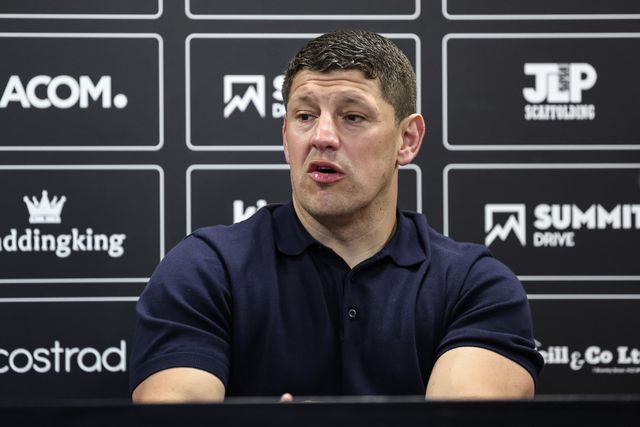Matt Peet Head Coach of Wigan Warriors speaks in the post match press conference during the Betfred Super League Round 9 match Hull FC vs Wigan Warriors at MKM Stadium, Hull, United Kingdom, 27th April 2025

(Photo by Mark Cosgrove/News Images)