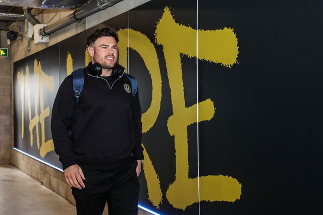 Joe Philbin of Warrington Wolves arrives during the Betfred Super League round 7 match Warrington Wolves vs Leigh Leopards at The Halliwell Jones Stadium, Warrington, United Kingdom on 04 April 2026

(Photo by Alfie Cosgrove/News Images)