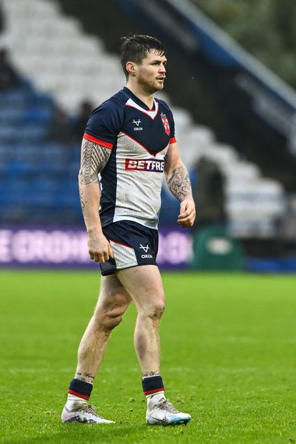 John Bateman of England during the Rugby League International match England vs Tonga at John Smith's Stadium, Huddersfield, United Kingdom, 28th October 2023

(Photo by Craig Thomas/News Images)