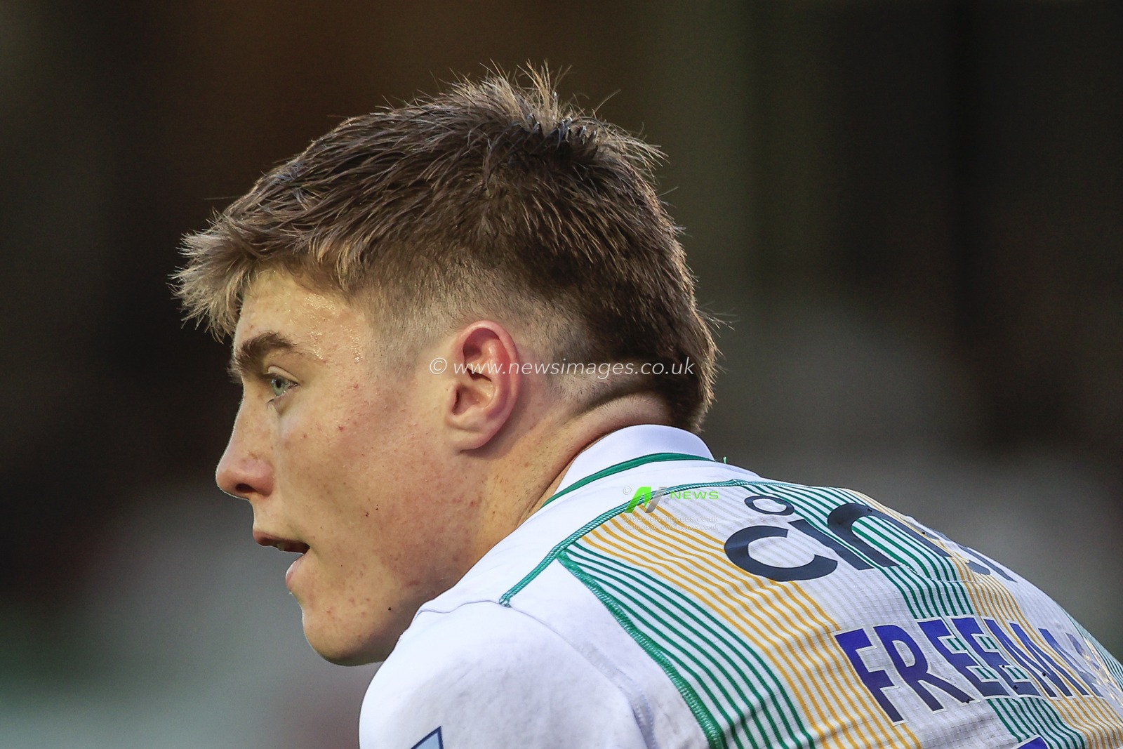 Tommy Freeman of Northampton Saints during the game