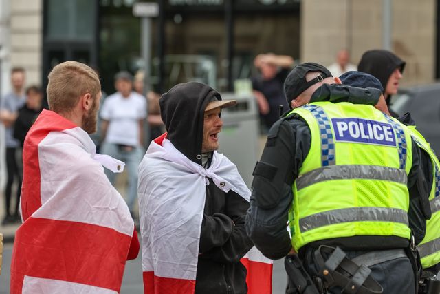 Anti-racism protest Barnsley Town Centre