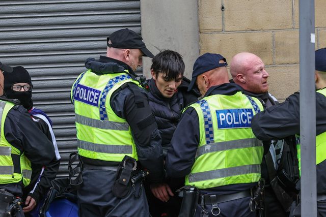 Anti-racism protest Barnsley Town Centre