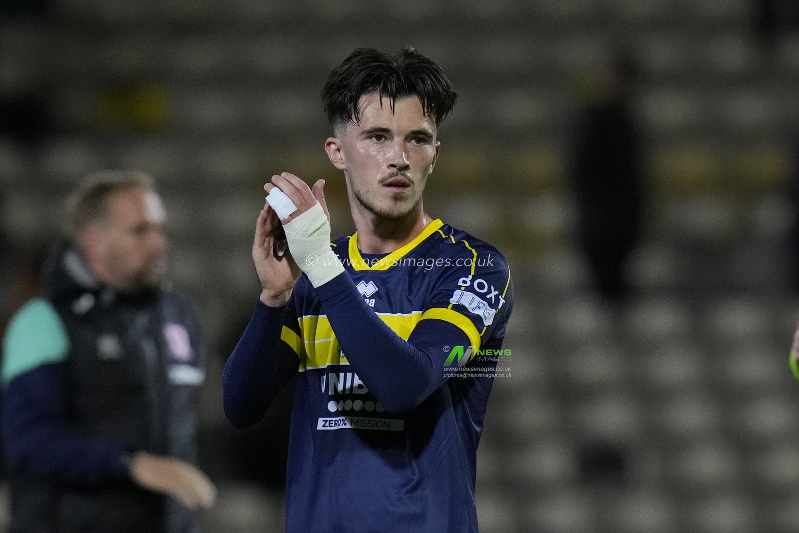 Alex Gilbert #14 of Middlesbrough salutes the fans after  the Carabao Cup match Bradford City vs Middlesbrough at University of Bradford Stadium, Bradford, United Kingdom, 26th September 2023

(Photo by Steve Flynn/News Images)