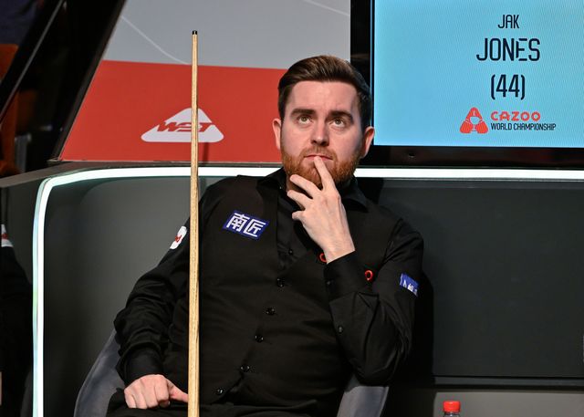 Jak Jones reacts, during the Cazoo World Championships 2024 Final at Crucible Theatre, Sheffield, United Kingdom, 5th May 2024

(Photo by Cody Froggatt/News Images)