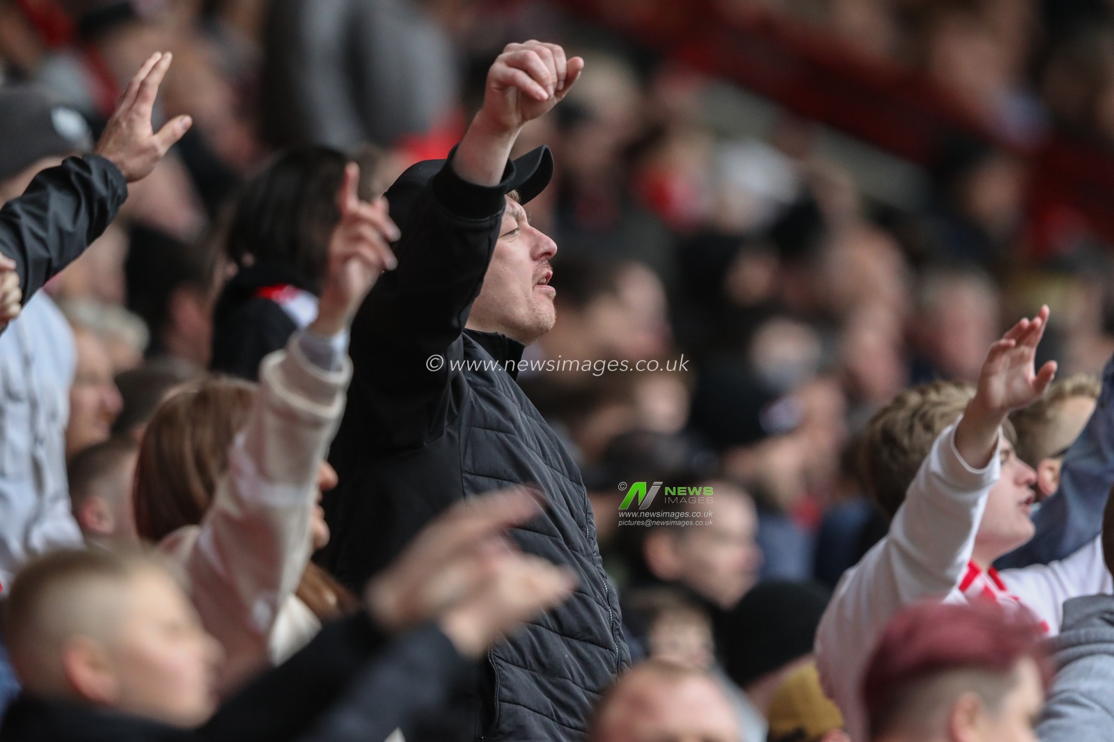 Barnsley fans during the Sky Bet League 1 match Barnsley vs Northampton Town at Oakwell, Barnsley, United Kingdom, 27th April 2024

(Photo by Alfie Cosgrove/News Images)