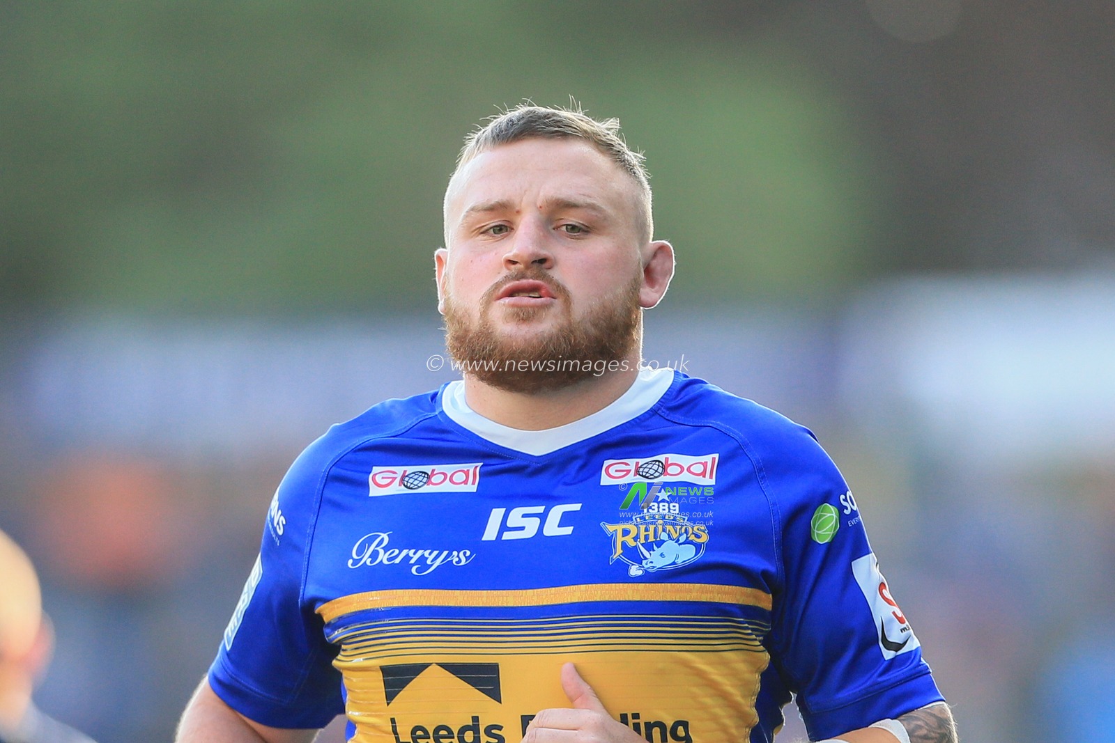 16th May 2019 , Emerald  Carnegie Stadium, England; Betfred Super League, Round 15, Leeds Rhinos vs Castleford Tigers ; Brad Singleton (10) of Leeds Rhinos warming up 


Credit: Mark Cosgrove/News Image