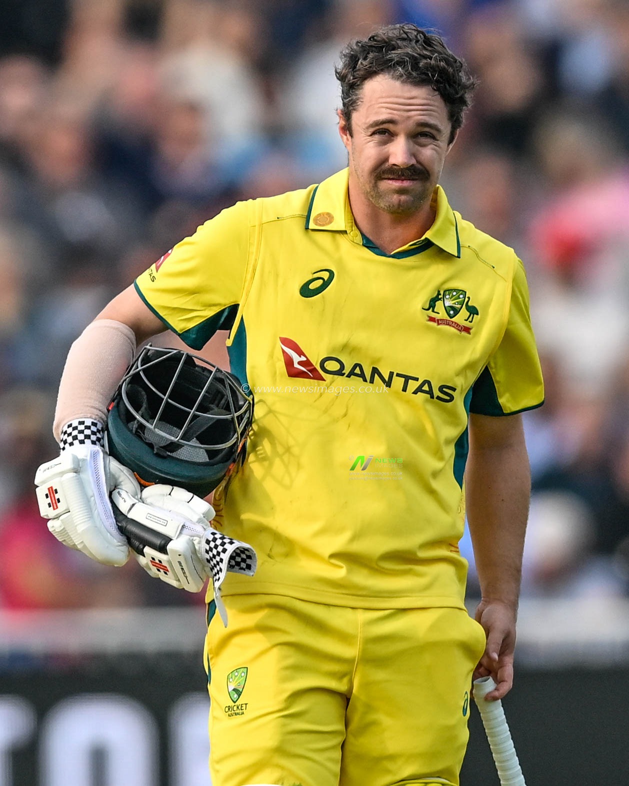 Travis HEAD (Australia) during the First Metro Bank One Day International match England vs Australia at Trent Bridge, Nottingham, United Kingdom, 19th September 2024

(Photo by Mark Dunn/News Images)