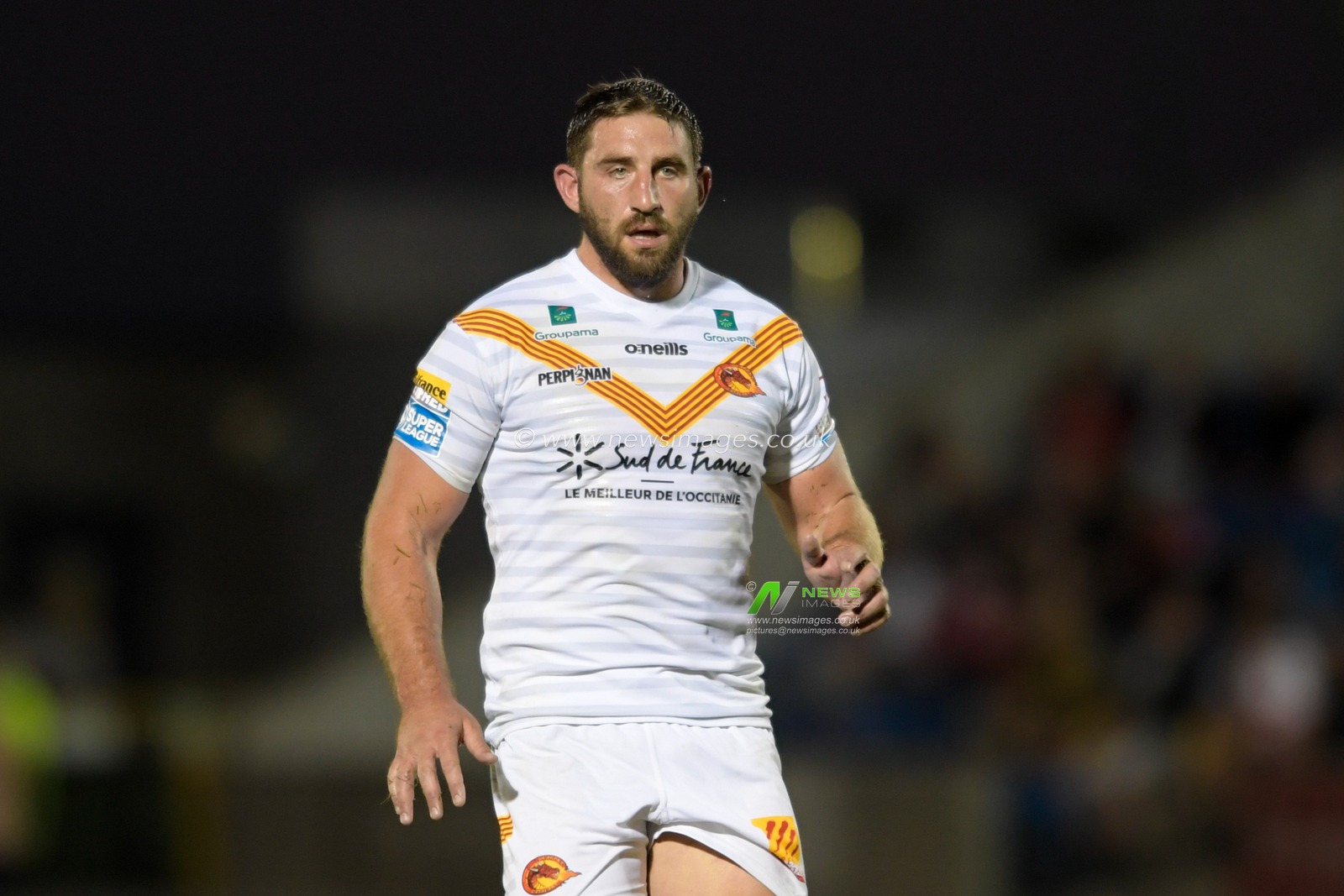 Julian Bousquet (10) of Catalans Dragons in action during the game