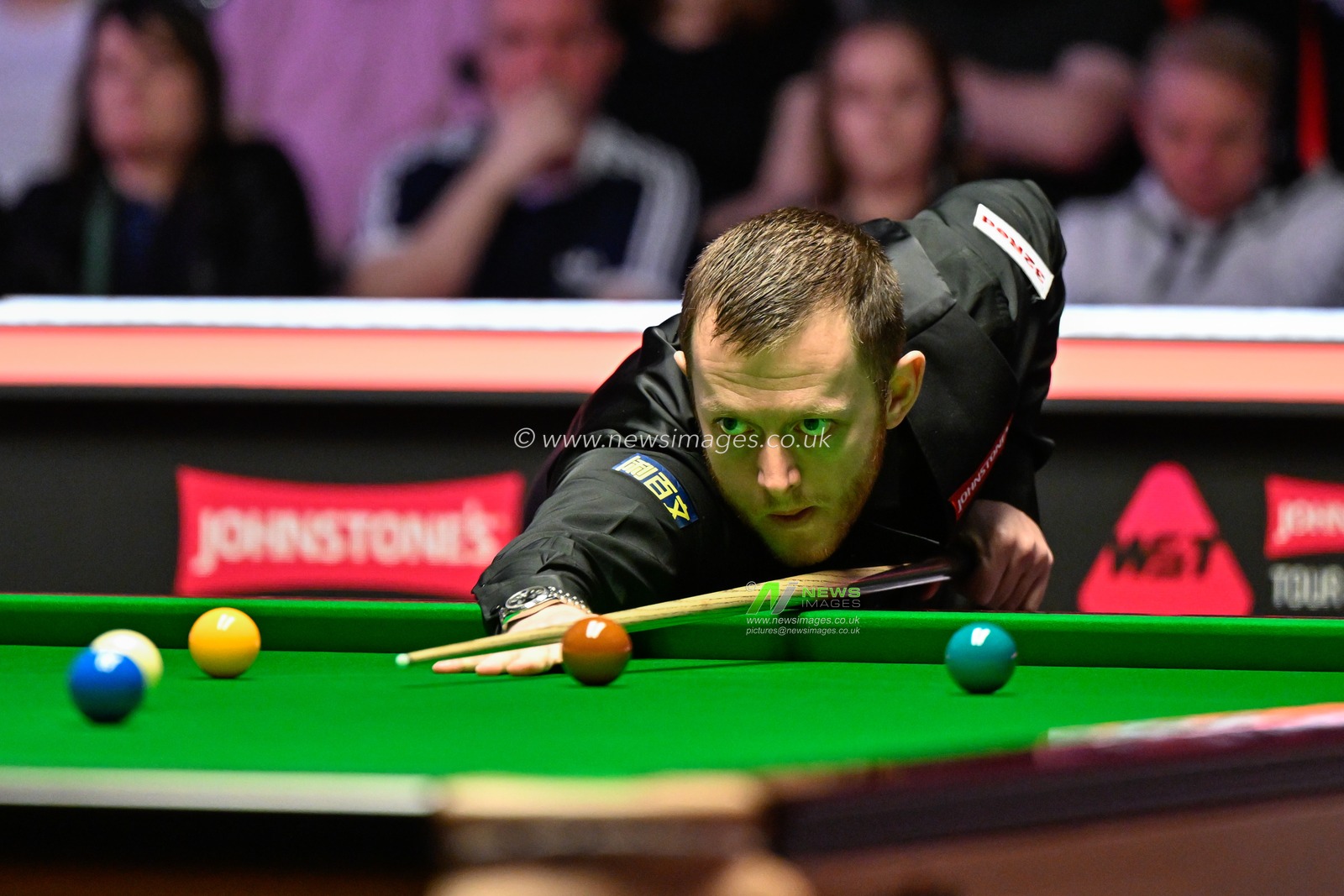 Mark Allen takes a shot, during the Johnstoneâ€™s Paint Tour Championship at Manchester Central, Manchester, United Kingdom, 1st April 2024

(Photo by Cody Froggatt/News Images)