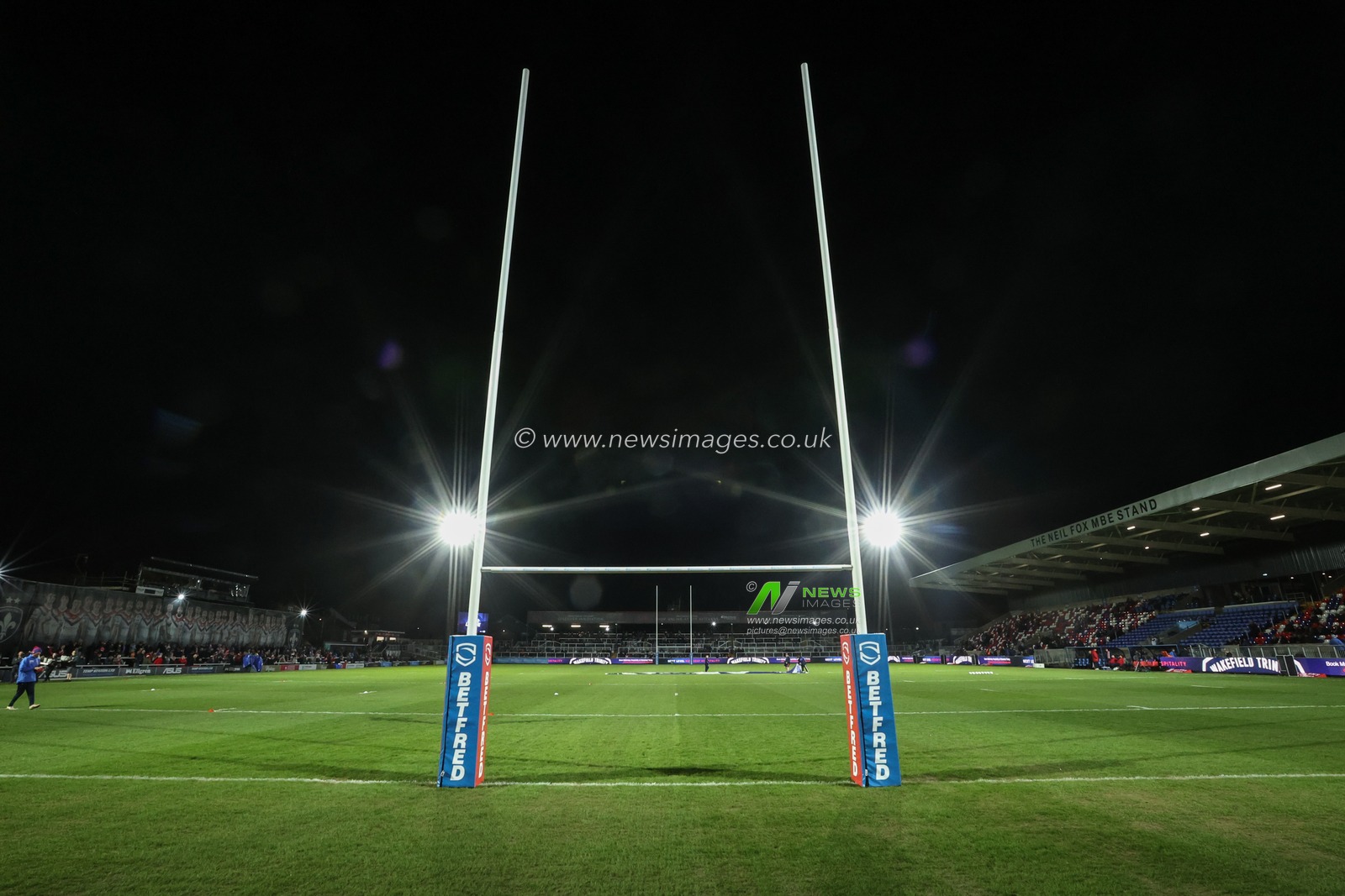 A general view of DIY Kitchens Stadium ahead of the Betfred Super League Round 2 match Wakefield Trinity vs Hull KR at DIY Kitchens Stadium, Wakefield, United Kingdom, 20th February 2025

(Photo by Alfie Cosgrove/News Images)