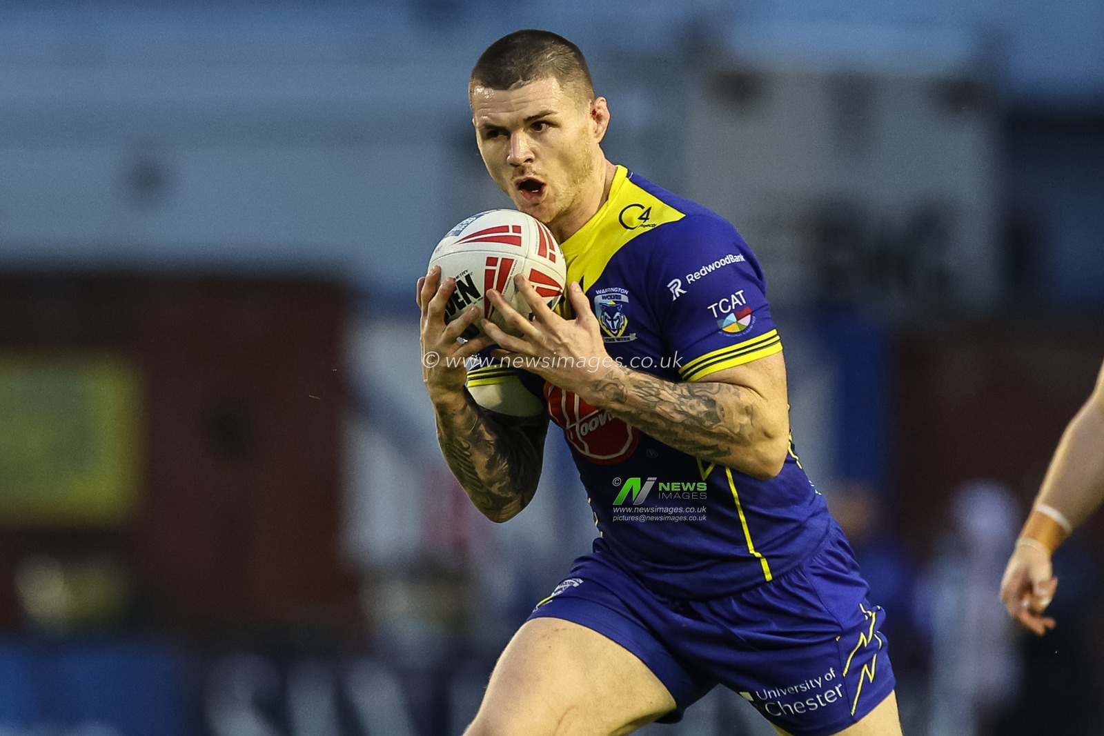 John Bateman of Warrington Wolves in action during the Betfred Super League Round 20 match Warrington Wolves vs Hull KR at Halliwell Jones Stadium, Warrington, United Kingdom, 2nd August 2024

(Photo by Mark Cosgrove/News Images)