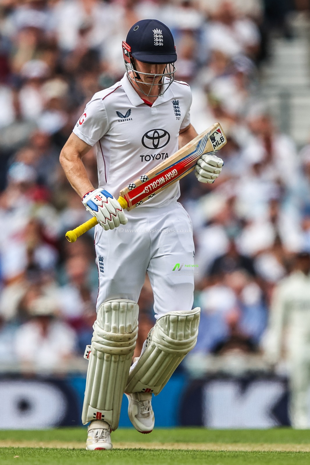 Harry Brook of England during the 5th Rothesay Test Match Day 2 England v India at The Kia Oval, London, United Kingdom, 1st August 2025

(Photo by Alfie Cosgrove/News Images)
