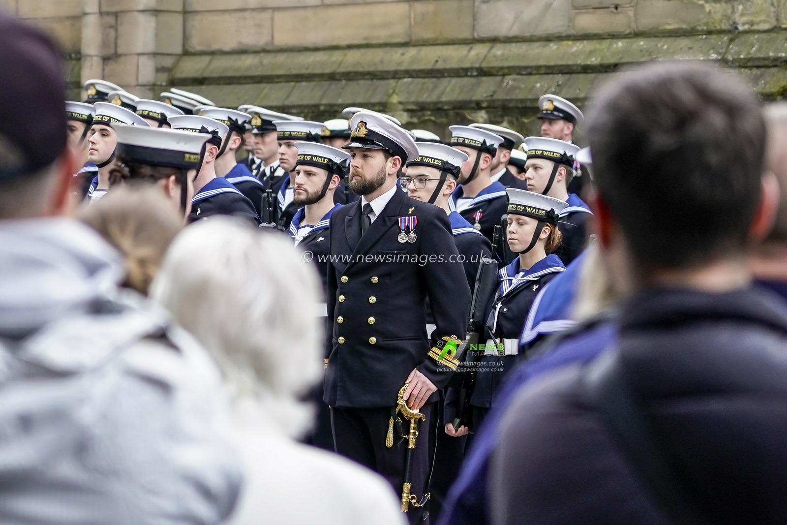 The parade as the HMS Prince of Wales Awarded Freedom Of The City of Liverpool at Liverpool city Centre, Liverpool, United Kingdom, 6th December 2024

(Photo by James Giblin/News Images)