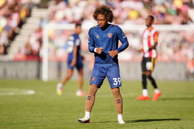 Malick Fofana of Sunderland during the Premier League match Brentford vs Sunderland at GTECH Community Stadium, London, United Kingdom on 05 September 2026

(Photo by Harvey Murphy/News Images)