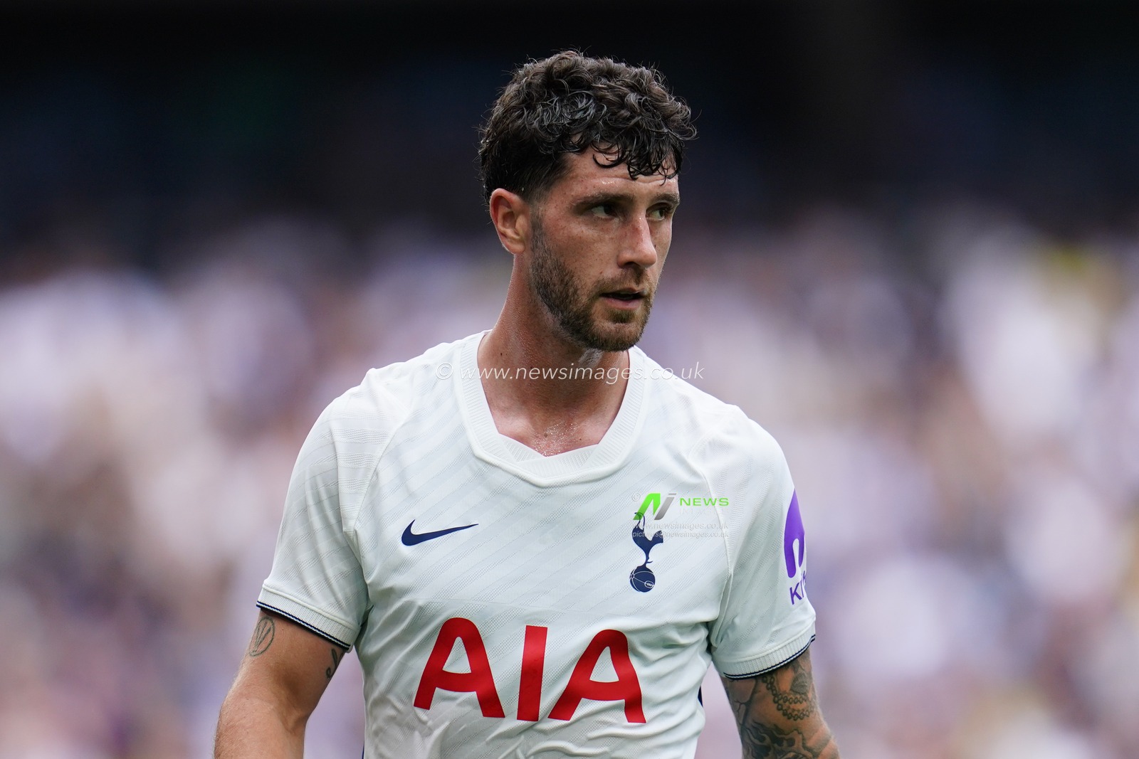 Marcos Senesi of Tottenham Hotspur during the pre-season friendly match Tottenham Hotspur vs Hoffenheim at Tottenham Hotspur Stadium, London, United Kingdom on 15 August 2026

(Photo by Harvey Murphy/News Images)