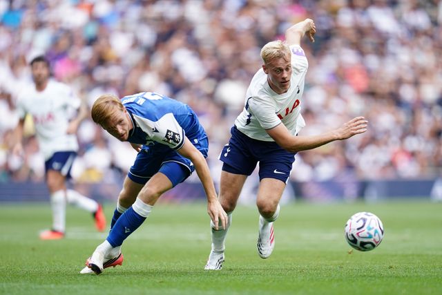 during the pre-season friendly match Tottenham Hotspur vs Hoffenheim at Tottenham Hotspur Stadium, London, United Kingdom on 15 August 2026

(Photo by Harvey Murphy/News Images)