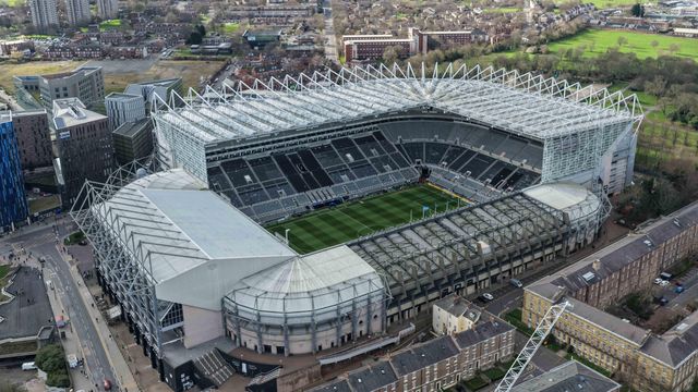 An aerial view of St James’ Park ahead of the UEFA Champions League Last 16 match Newcastle Untied vs Barcelona at St. James's Park, Newcastle, United Kingdom on 10 March 2026

(Photo by Mark Cosgrove/News Images)