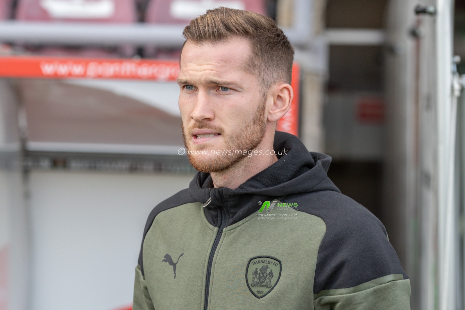 Jamie McCart #26 of Barnsley arrives during the Sky Bet League 1 match Northampton Town vs Barnsley at Sixfields Stadium, Northampton, United Kingdom, 23rd September 2023

(Photo by Alfie Cosgrove/News Images)
