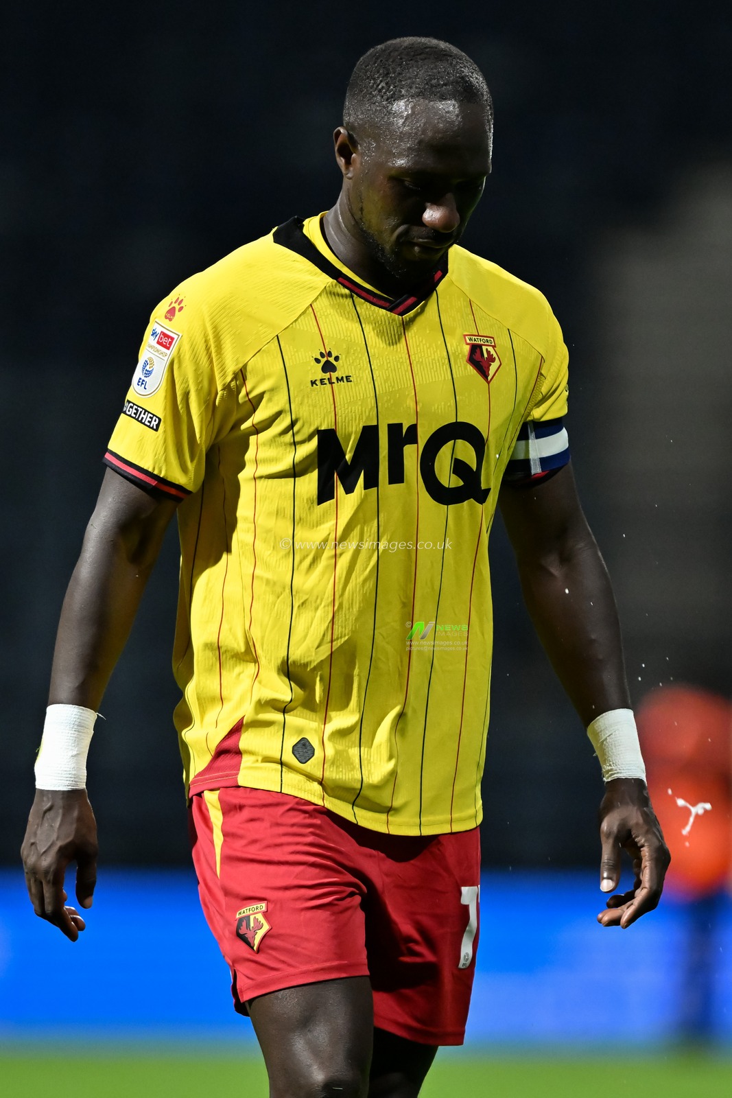 Moussa Sissoko of Watford reacts at full time during the Sky Bet Championship match Preston North End vs Watford at Deepdale, Preston, United Kingdom, 2nd October 2024

(Photo by Cody Froggatt/News Images)