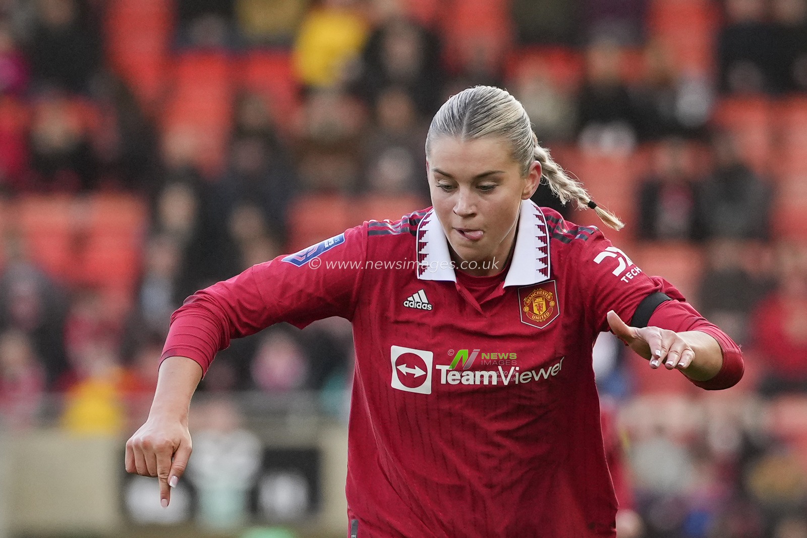 Alessia Russo #23 of Manchester United during the The Fa Women's Super League match Manchester United Women vs Liverpool Women at Leigh Sports Village, Leigh, United Kingdom, 15th January 2023

(Photo by Steve Flynn/News Images)