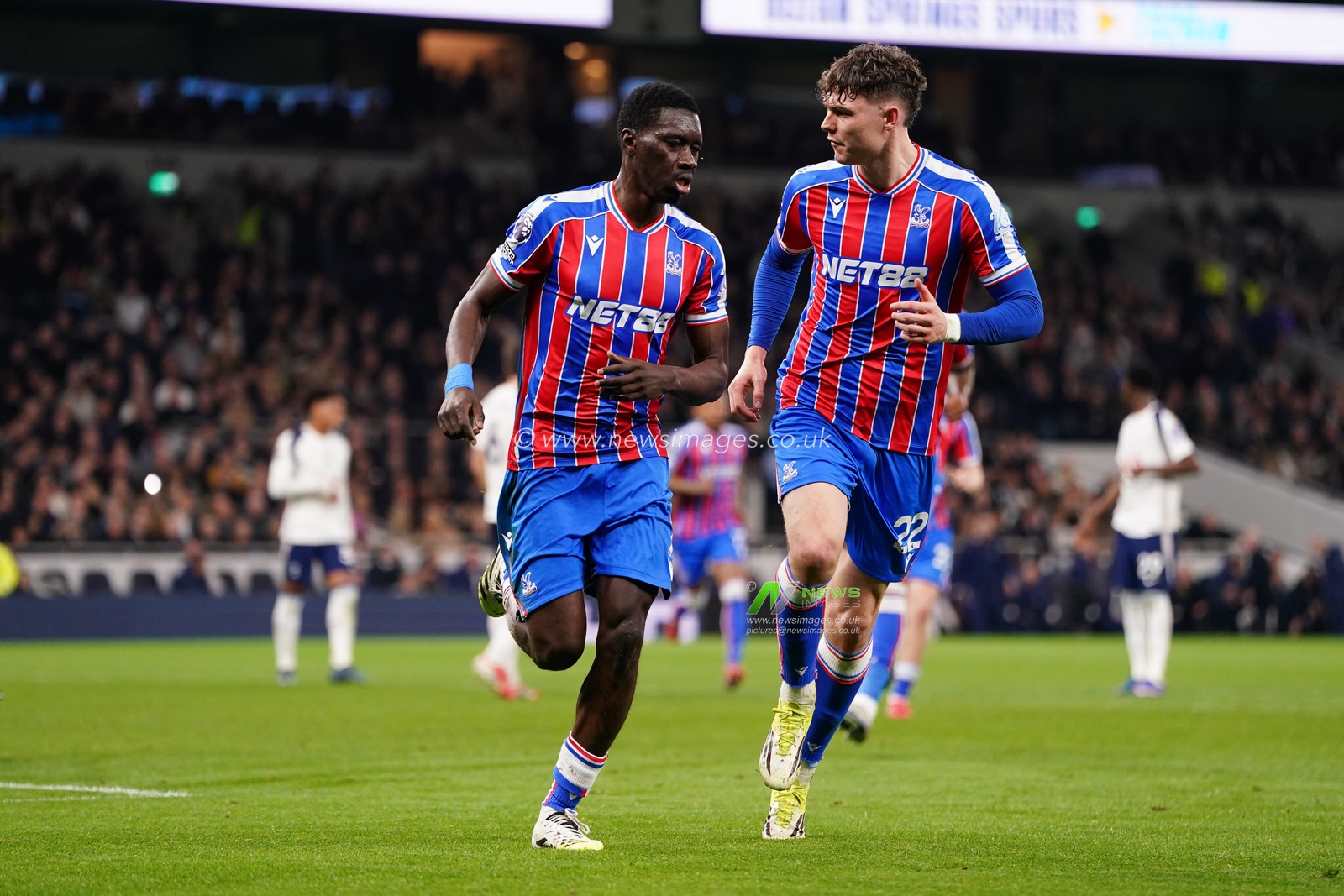 Ismaila Sarr of Crystal Palace celebrates 1-1 equaliser during the Premier League match Tottenham Hotspur vs Crystal Palace at Tottenham Hotspur Stadium, London, United Kingdom on 05 March 2026

(Photo by Harvey Murphy/News Images)