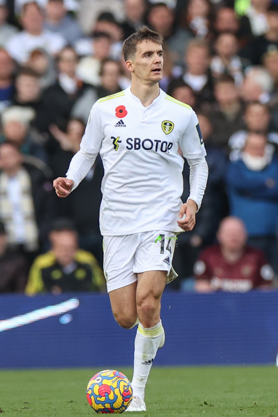 Diego Llorente #14 of Leeds United during the game