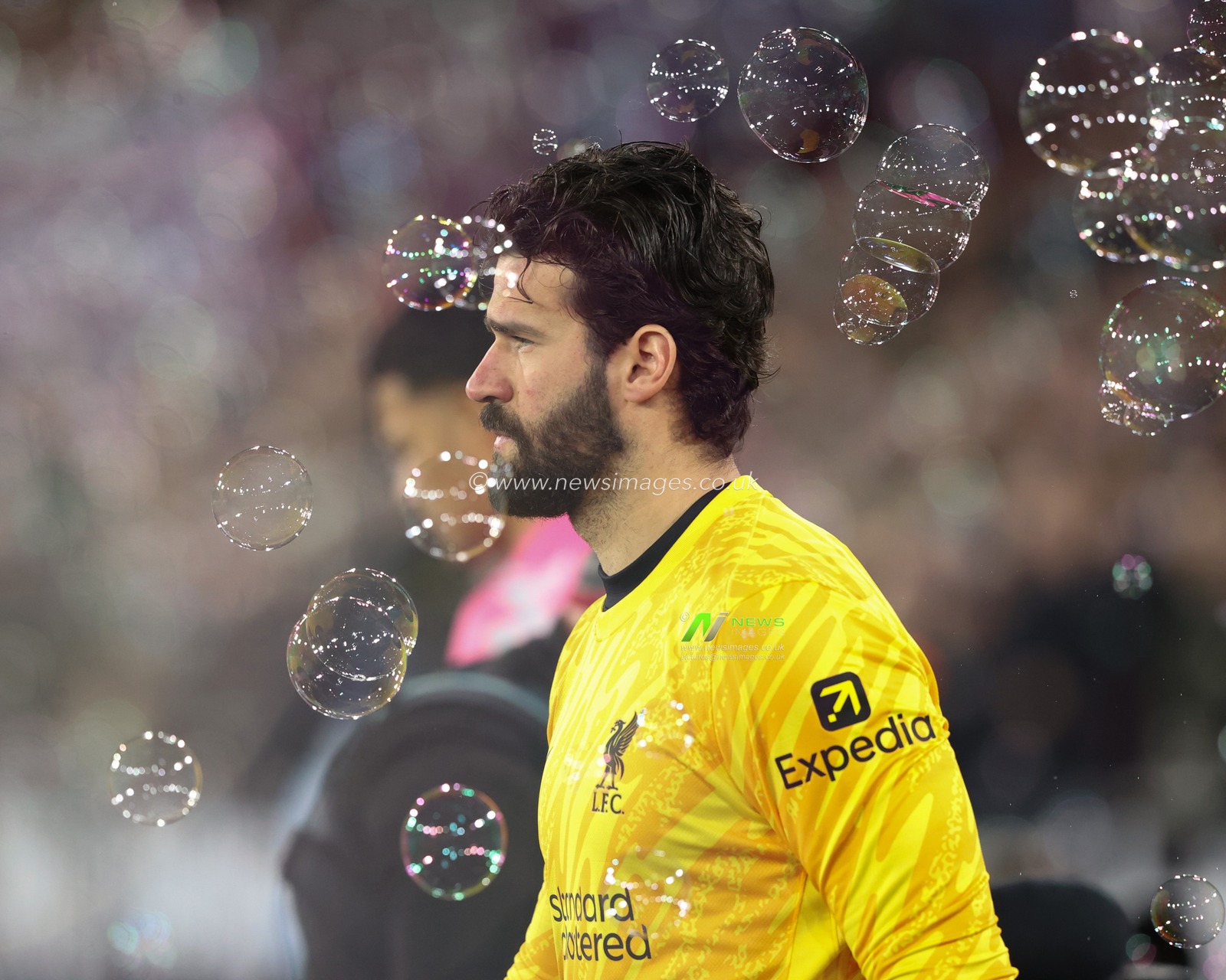 Alisson Becker of Liverpool out for kick-off during the Premier League match West Ham United vs Liverpool at London Stadium, London, United Kingdom, 29th December 2024

(Photo by Alfie Cosgrove/News Images)