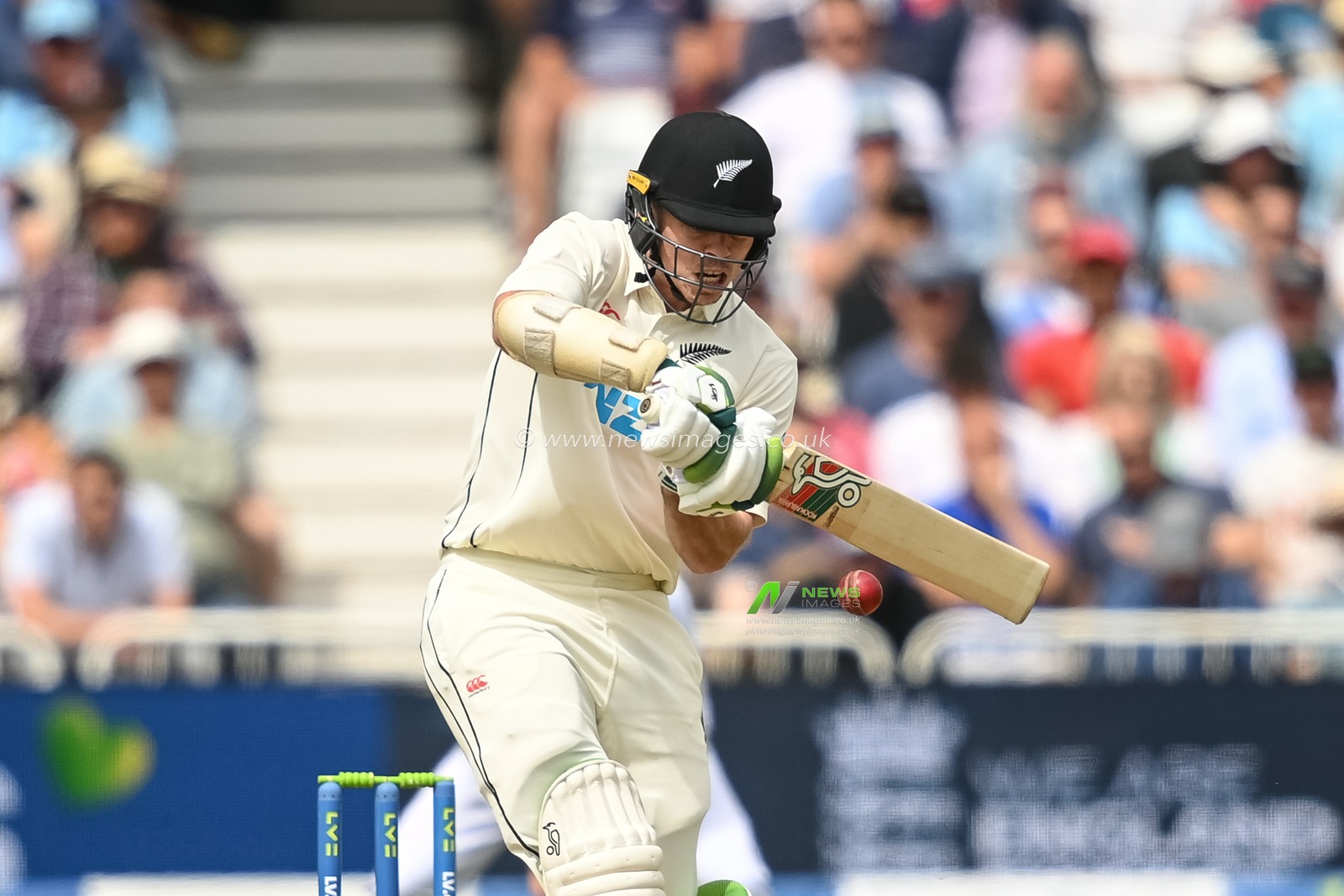Michael Bracewell of New Zealand in action during day 2 of the 2nd Test between the New Zealand Blackcaps and England at Trent Bridge Cricket Ground, Nottingham, England on Saturday 11 June 2022.
New Zealand tour of England 2022.
 Â© Craig Thomas / www.photosport.nz