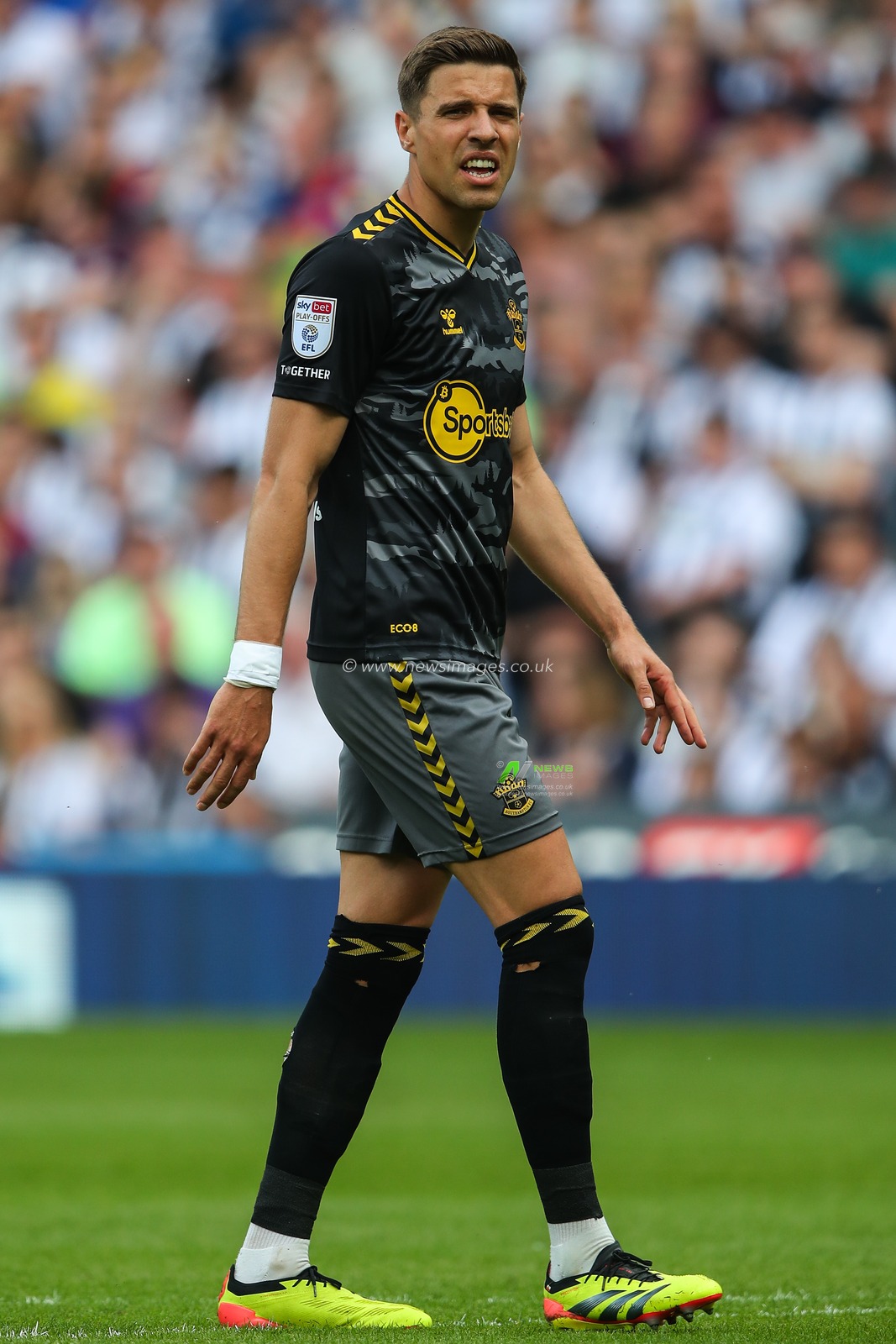 Jan Bednarek of Southampton during the Sky Bet Championship Play-Off Semi-Final First Leg match West Bromwich Albion vs Southampton at The Hawthorns, West Bromwich, United Kingdom, 12th May 2024

(Photo by Gareth Evans/News Images)