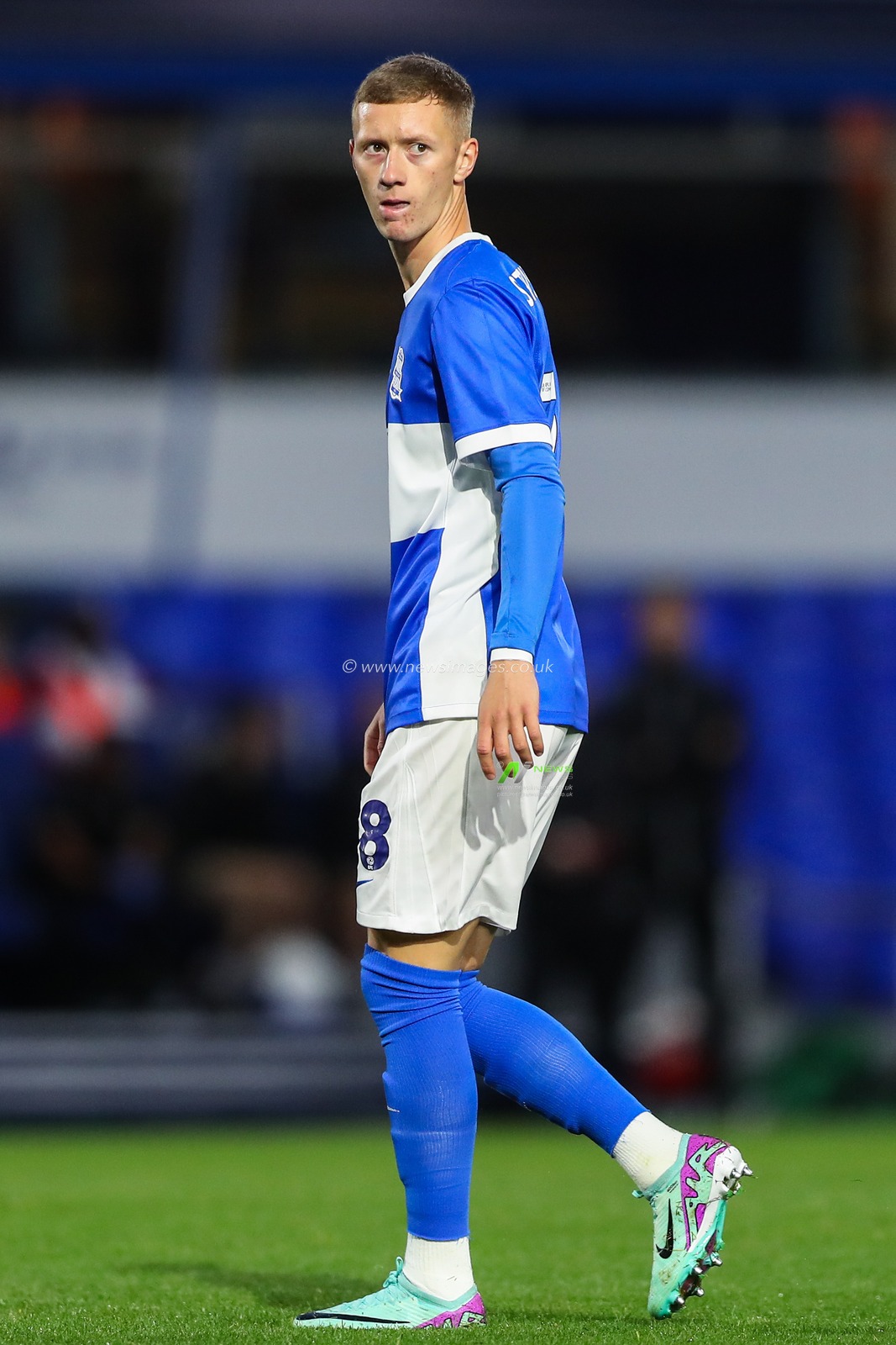 Jay Stansfield of Birmingham City during the Bristol Street Motors Trophy match Birmingham City vs Walsall at St. Andrew's @ Knighthead Park, Birmingham, United Kingdom, 3rd September 2024

(Photo by Gareth Evans/News Images)
