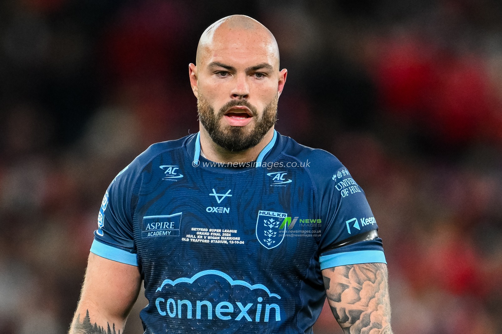 Sam Luckley of Hull KR looks on during the Betfred Super League Grand Final match Wigan Warriors vs Hull KR at Old Trafford, Manchester, United Kingdom, 12th October 2024

(Photo by Craig Thomas/News Images)