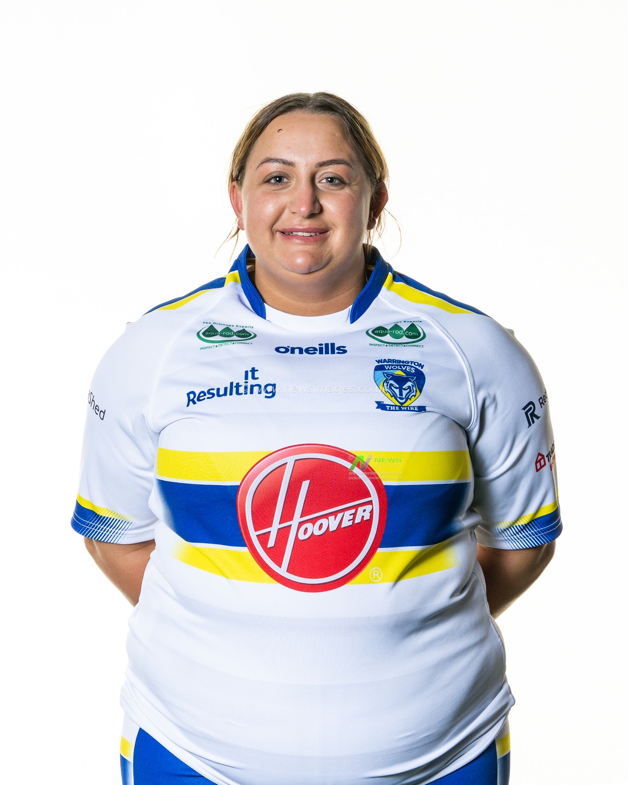 Warrington Wolves women's headshot at Training facility, University of Chesterâ€™s Warrington campus, 31st March 2023

(Photo by Craig Thomas/News Images)