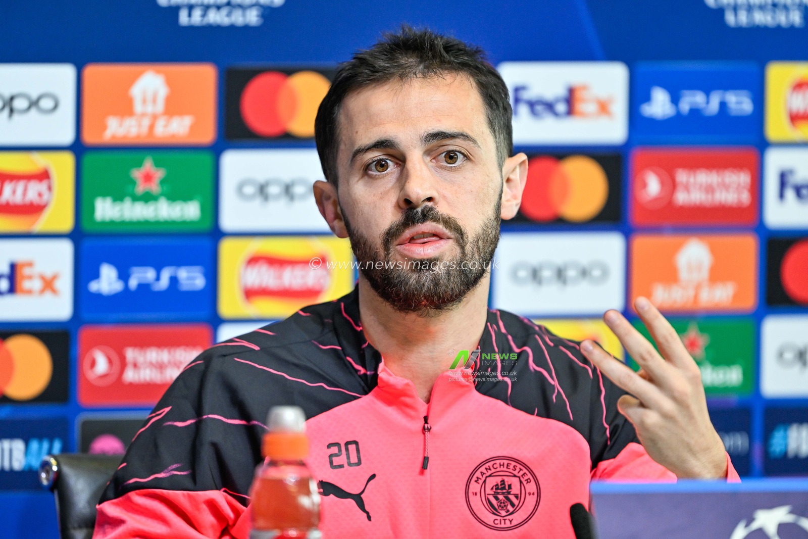 Bernardo Silva of Manchester City during the Manchester City Champions League press Conference at Joie Stadium, Manchester, United Kingdom, 16th April 2024

(Photo by Cody Froggatt/News Images)