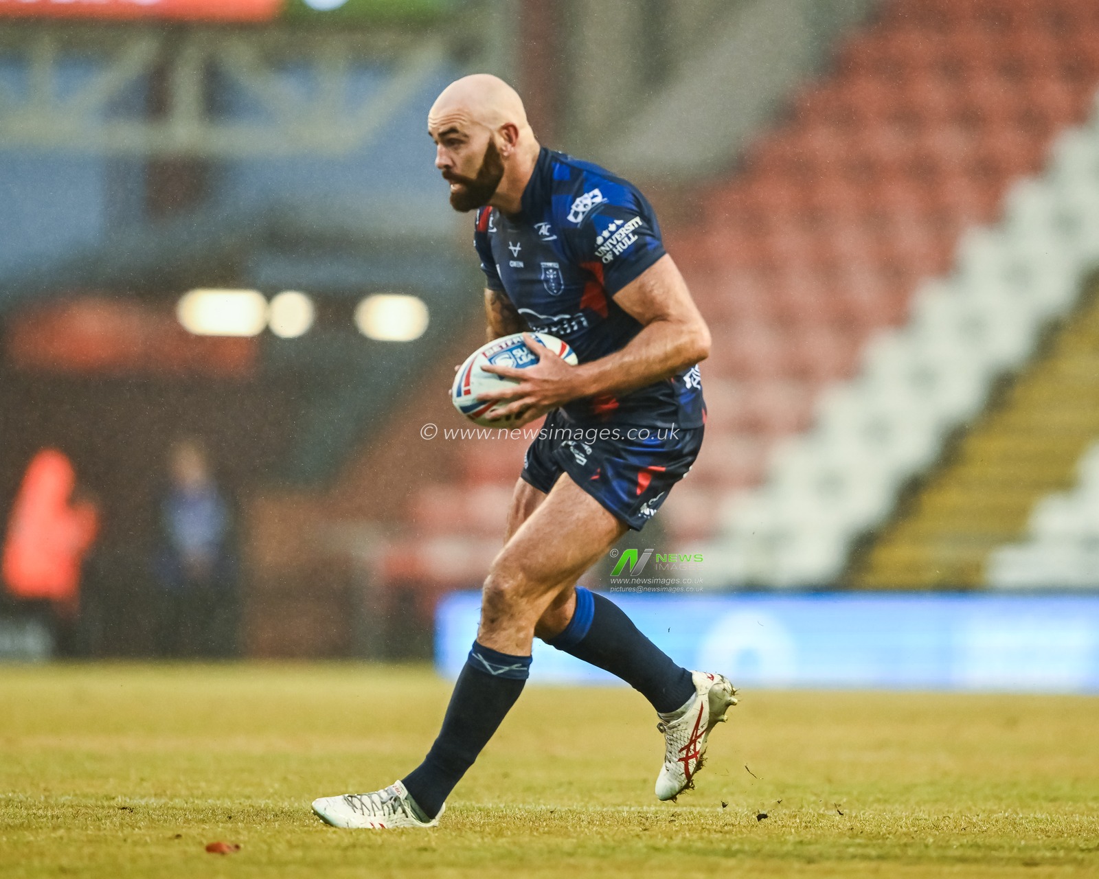 Kane Linnett #12 of Hull KR in action during the Betfred Super League Round 17 match Leigh Leopards vs Hull KR at Leigh Sports Village, Leigh, United Kingdom, 30th June 2023

(Photo by Craig Thomas/News Images)