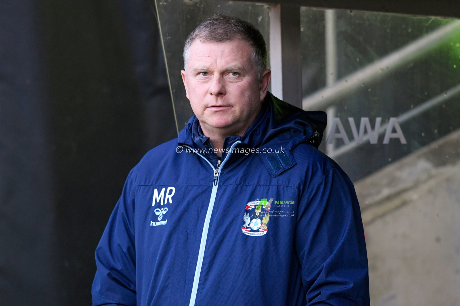 Mark Robins manager of Coventry City before the game