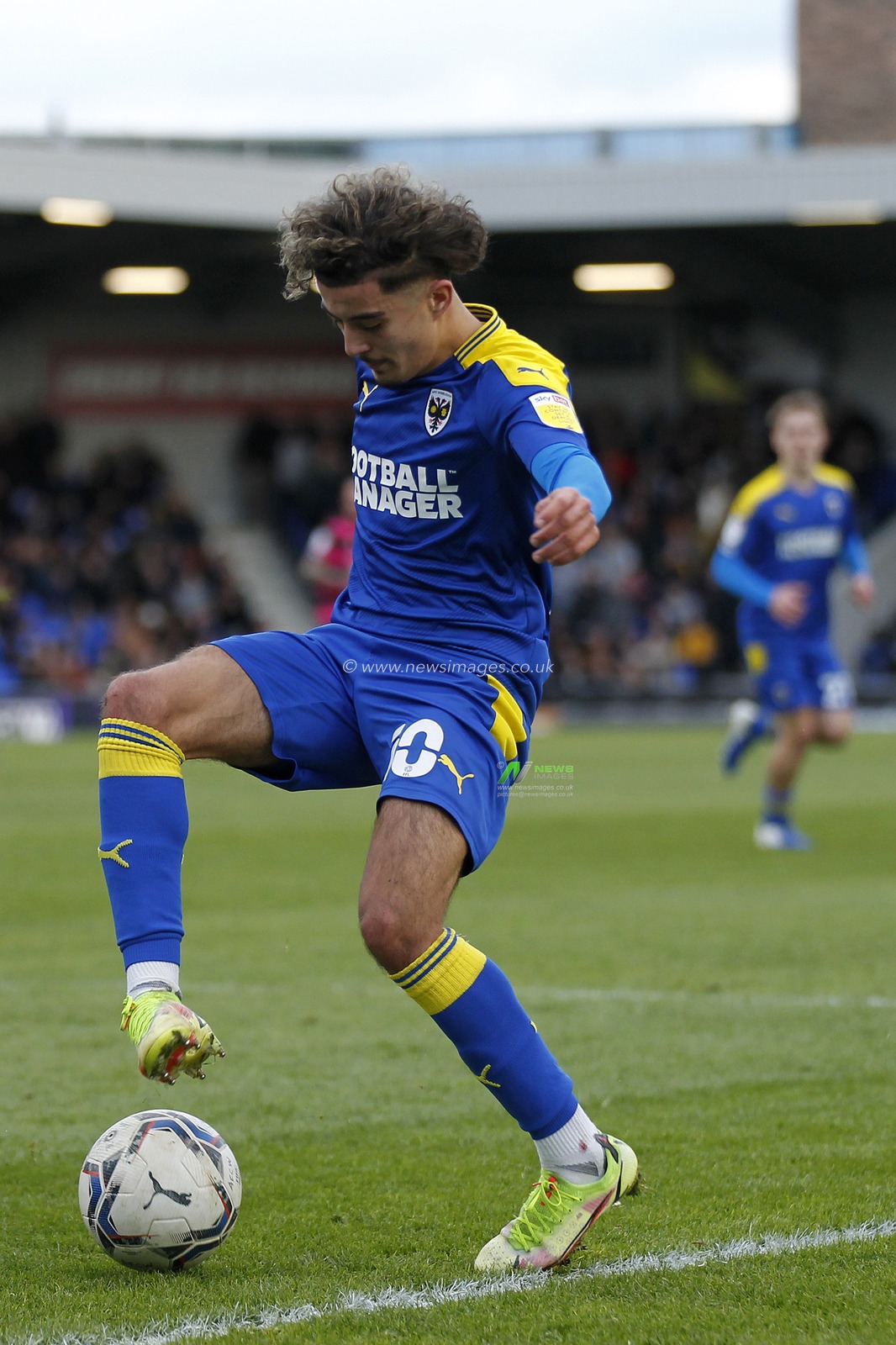 Ayoub Assal #10 of AFC Wimbledon