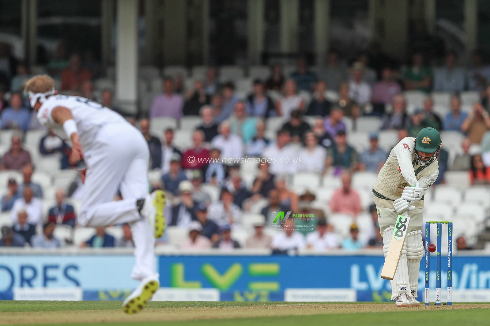 Usman Khawaja of Australia is bowled out for LWB during the LV= Insurance Ashes Fifth Test Series Day Two England v Australia at The Kia Oval, London, United Kingdom, 28th July 2023

(Photo by Gareth Evans/News Images)