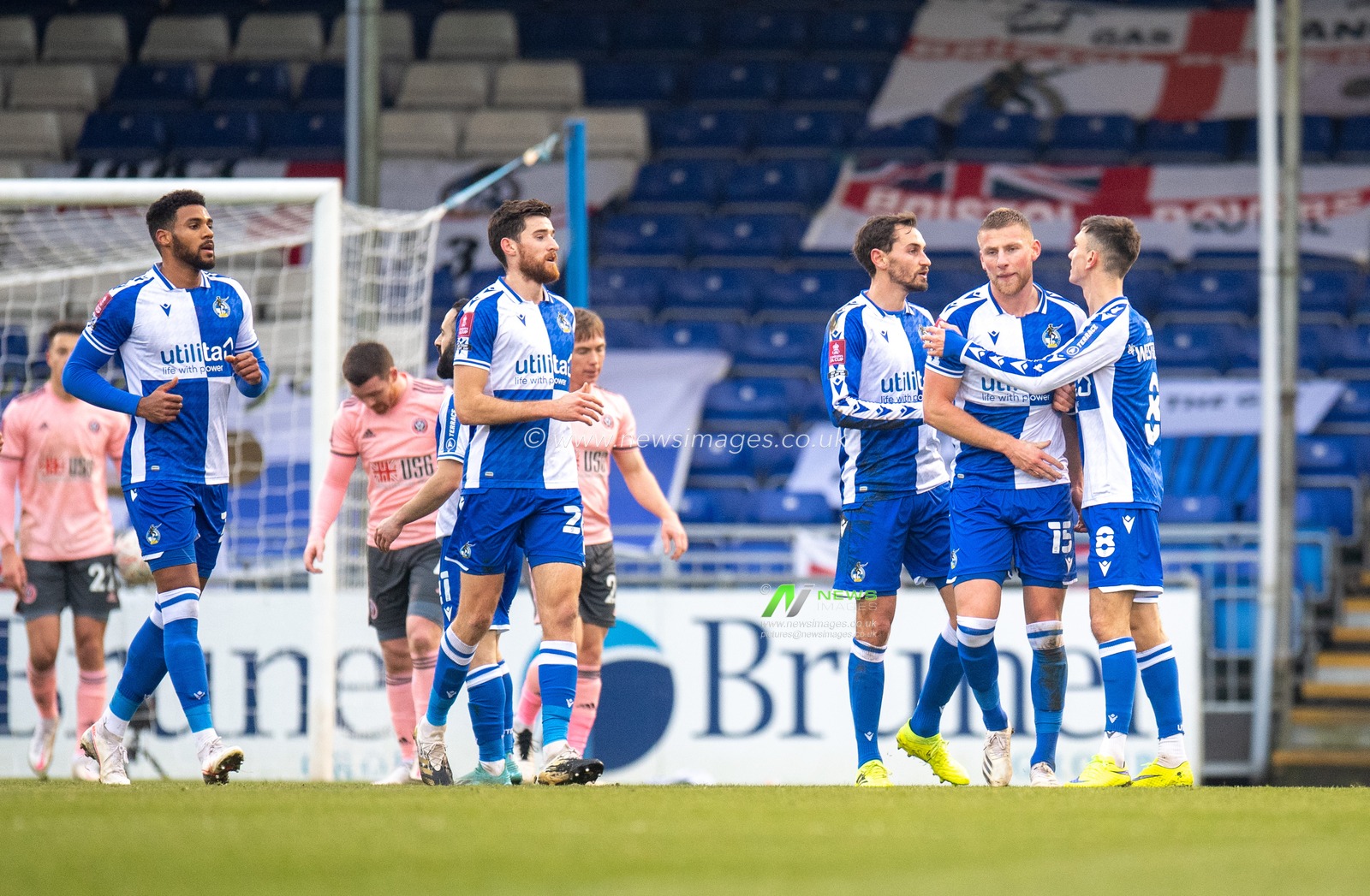 Bristol Rovers equalize through Alfie Kilgour #15 of Bristol Rovers