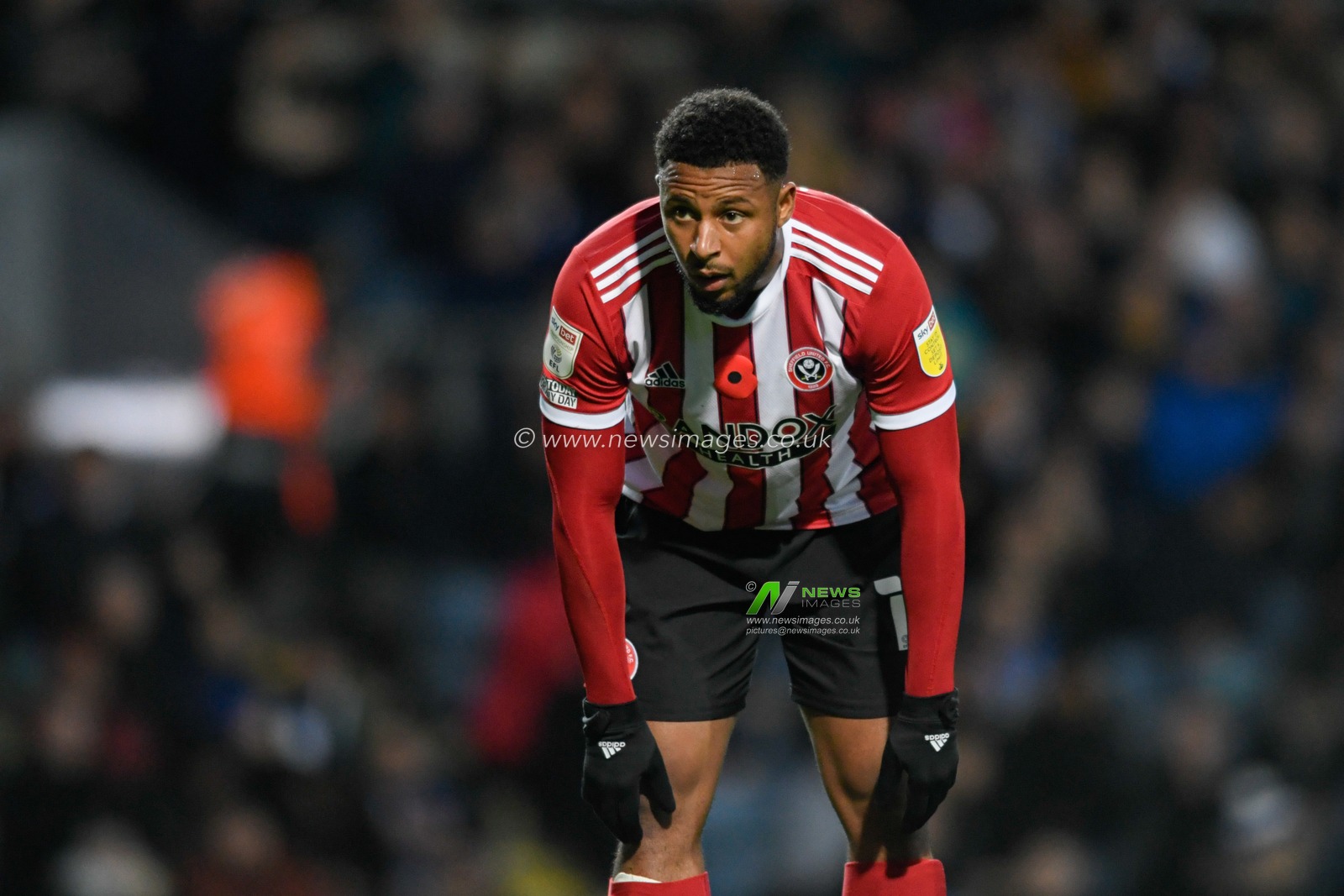 Lys Mousset #11 of Sheffield United looks frustrated after seeing his shot saved