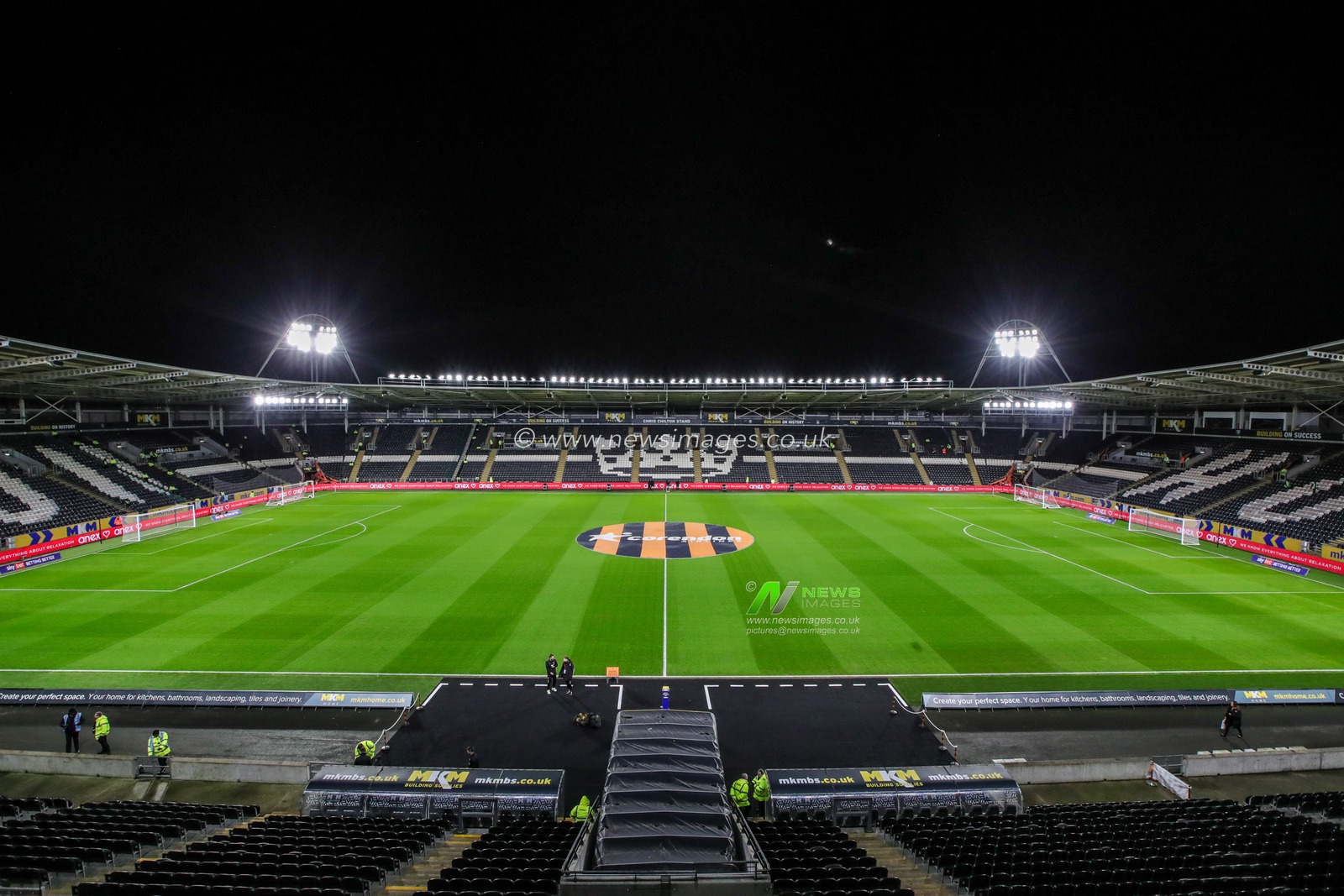 A general view inside The MKM Stadium ahead of the Sky Bet Championship match Hull City vs Rotherham United at MKM Stadium, Hull, United Kingdom, 28th November 2023

(Photo by James Heaton/News Images)