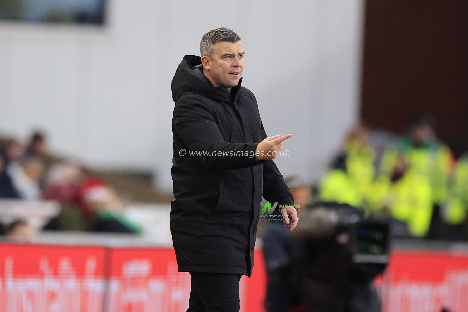 Steven Schumacher the Stoke City manager on the sidelines during the Sky Bet Championship match Stoke City vs Millwall at Bet365 Stadium, Stoke-on-Trent, United Kingdom, 23rd December 2023

(Photo by Conor Molloy/News Images)