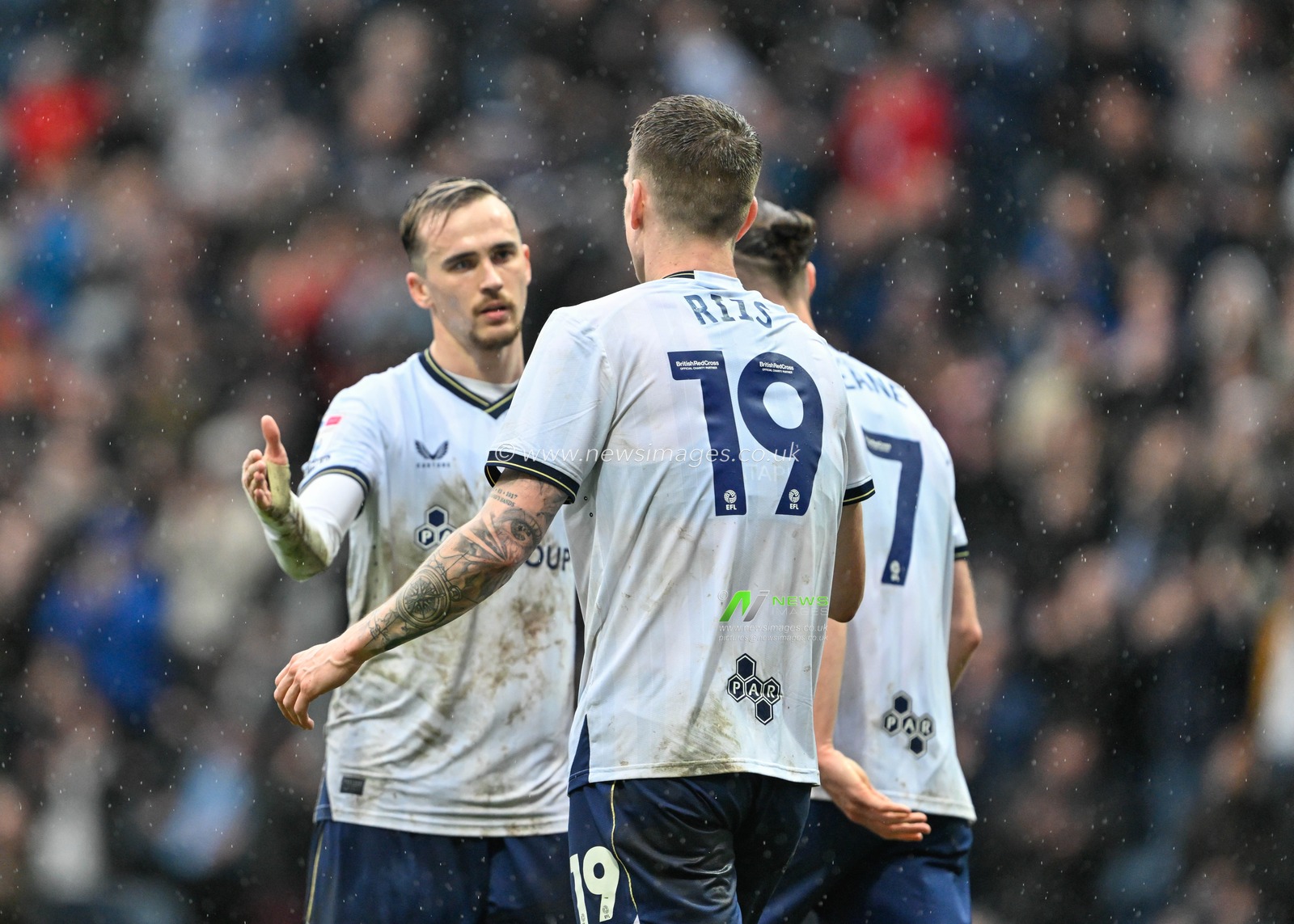 Emil Riis Jakobsen of Preston North End celebrates his goal to make it 2-2, during the Sky Bet Championship match Preston North End vs Blackburn Rovers at Deepdale, Preston, United Kingdom, 17th February 2024

(Photo by Cody Froggatt/News Images)